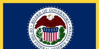Flaga systemu Rezerwy Federalnej Stanów Zjednoczonych FED