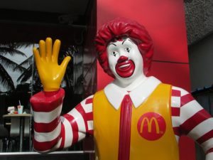 klaun wizerunek firmy McDonalds