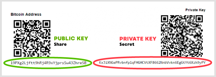 klucz prywatny i publiczny portfela kryptowalutowego