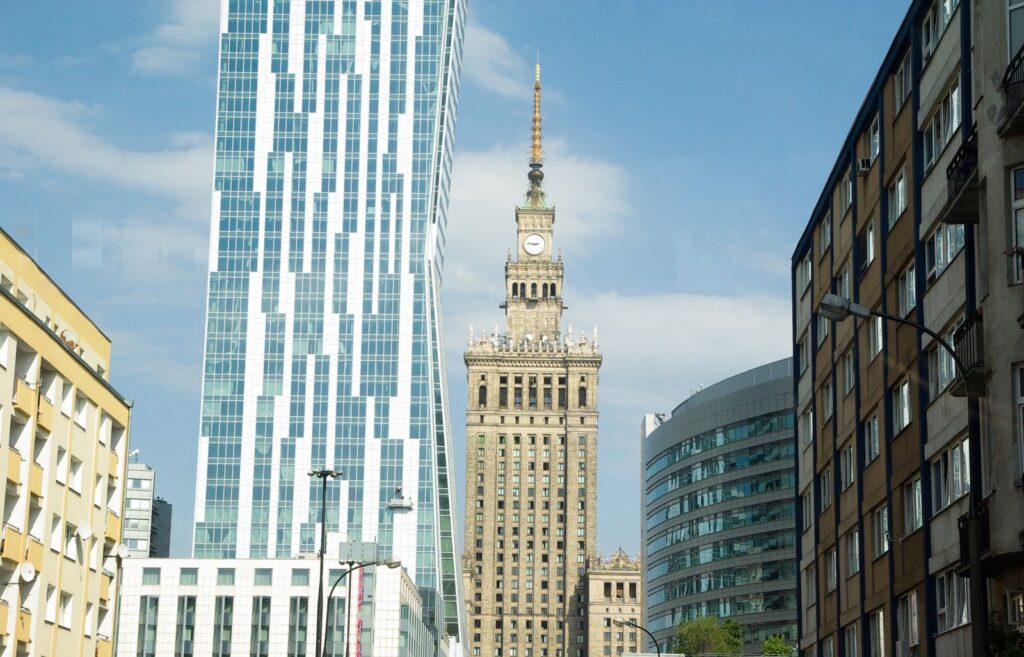 Panorama Warszawy z Pałacem Kultury i Nauki